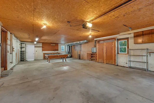 a view of a car garage