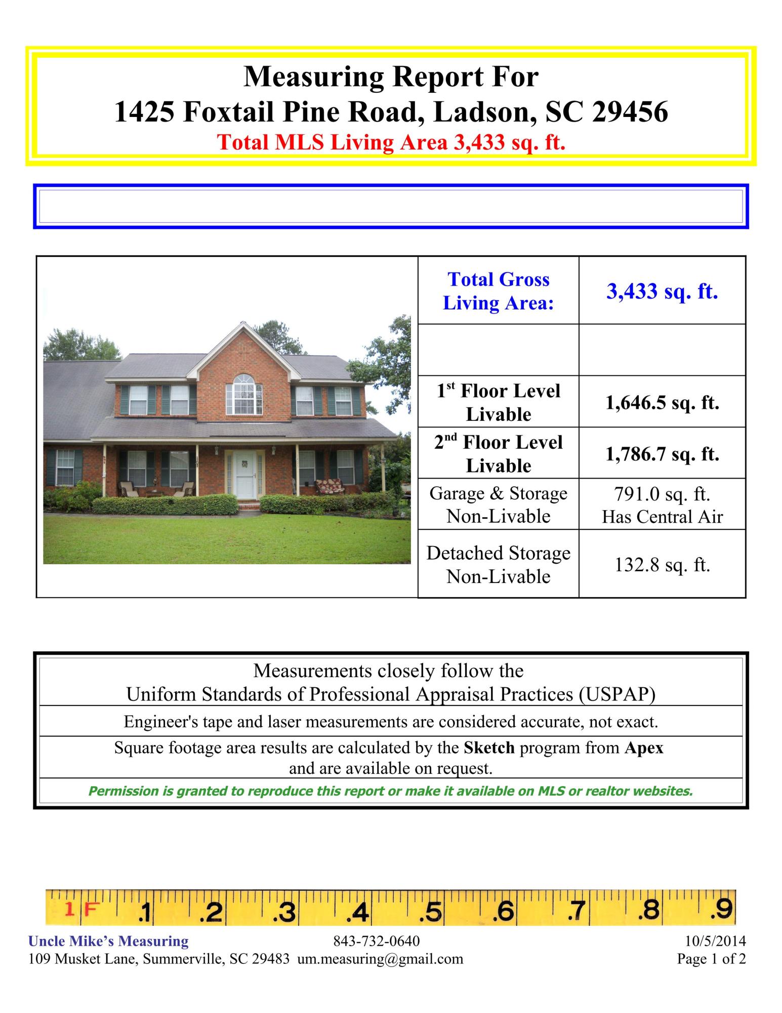 1425 Foxtail Pine Road Ladson, SC 29456 - Photo 53 of 54 1425 Foxtail Pine Road 29456 Report- 01.