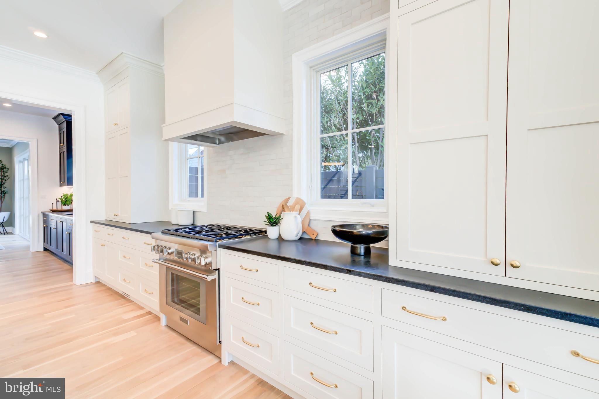 4422 Walsh Street Chevy Chase, MD 20815 - Photo 24 of 93 a kitchen with stainless steel appliances granite countertop white cabinets and a window