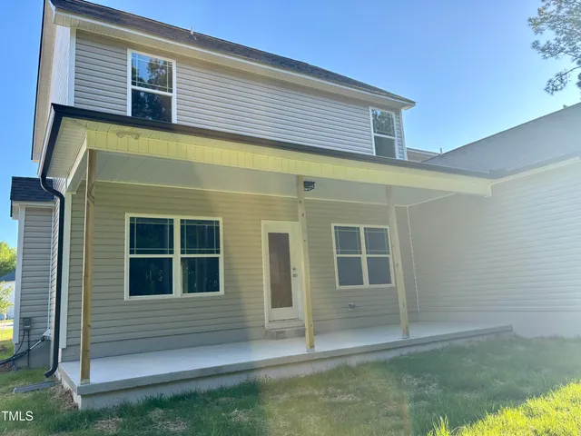 a view of front door of house