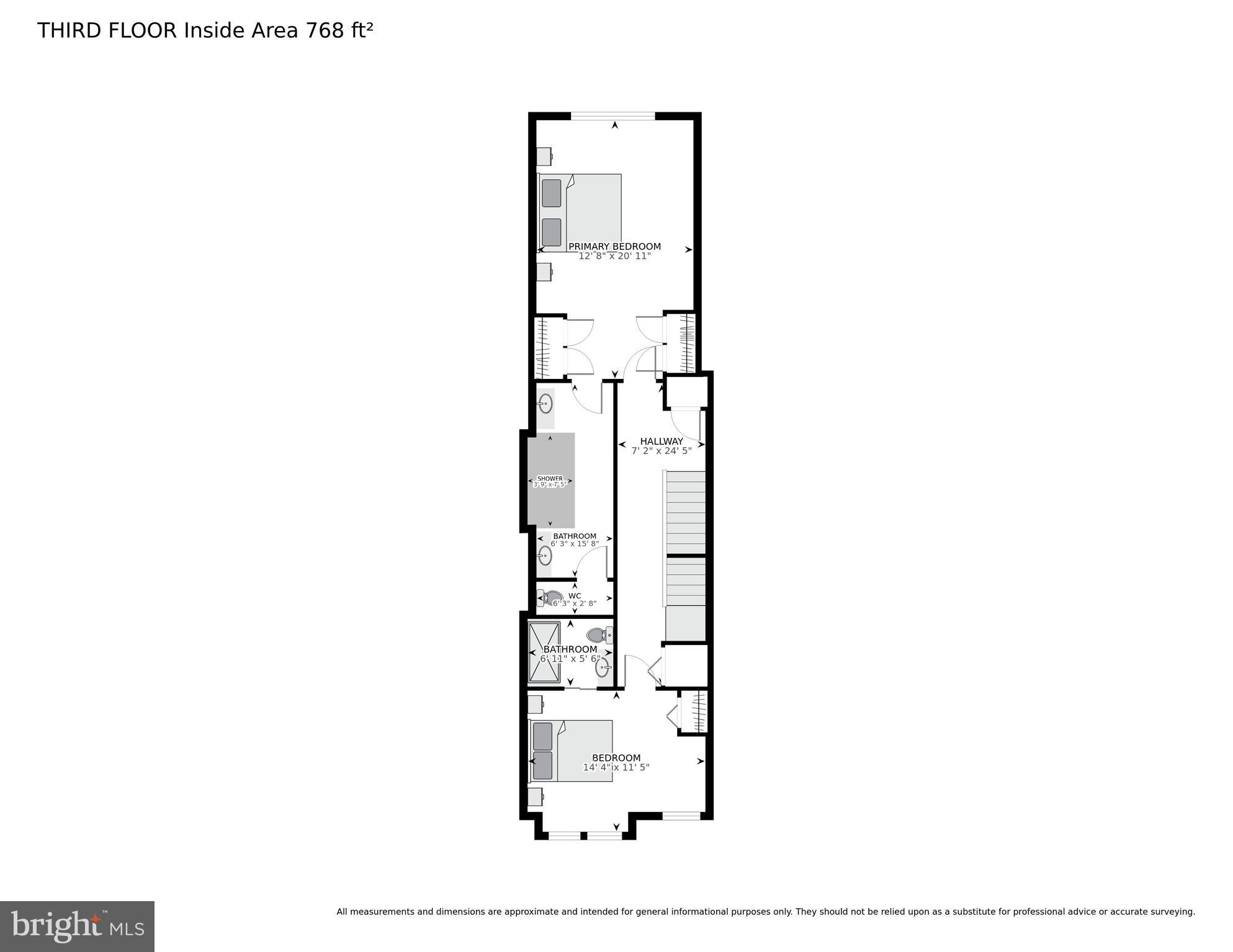 829 4th Street Northeast Washington, DC 20002 - Photo 27 of 28 Level Three Floor Plan