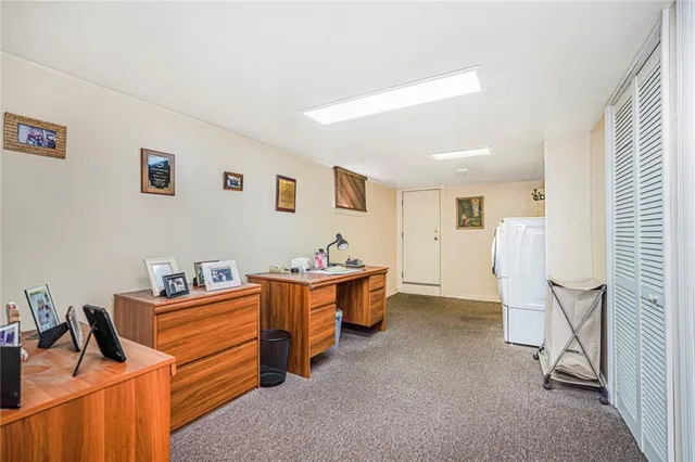 a room with furniture