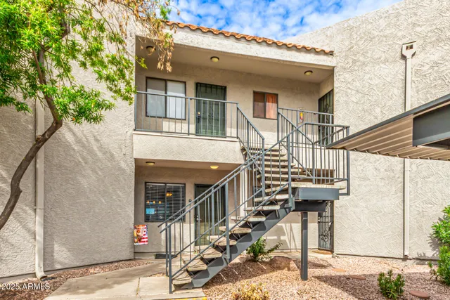 a view of front of house with stairs