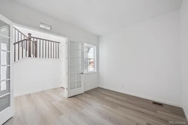 wooden floor in an empty room