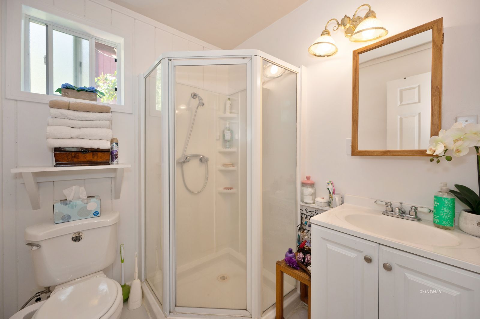 52805 Idyllmont Road Idyllwild, CA 92549 - Photo 48 of 52 a bathroom with a sink a toilet and shower