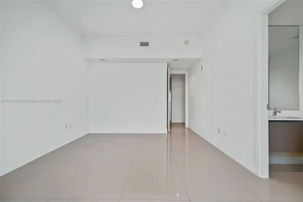 a view of an empty room