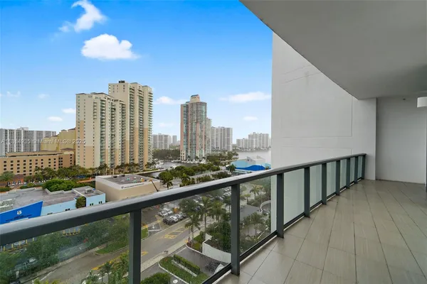 a view of balcony with city view