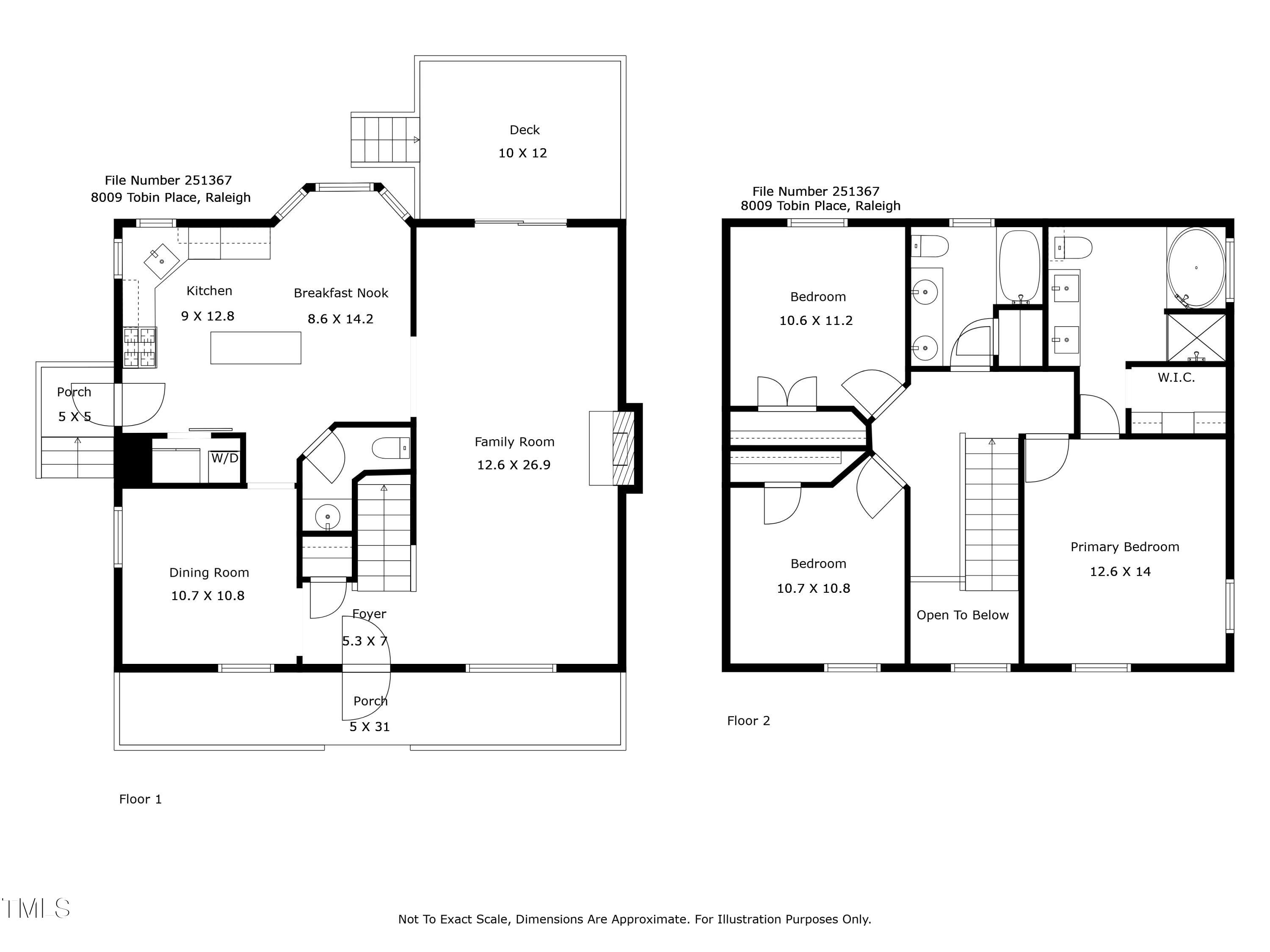 8009 Tobin Place Raleigh, NC 27612 - Photo 29 of 29 Floorplan