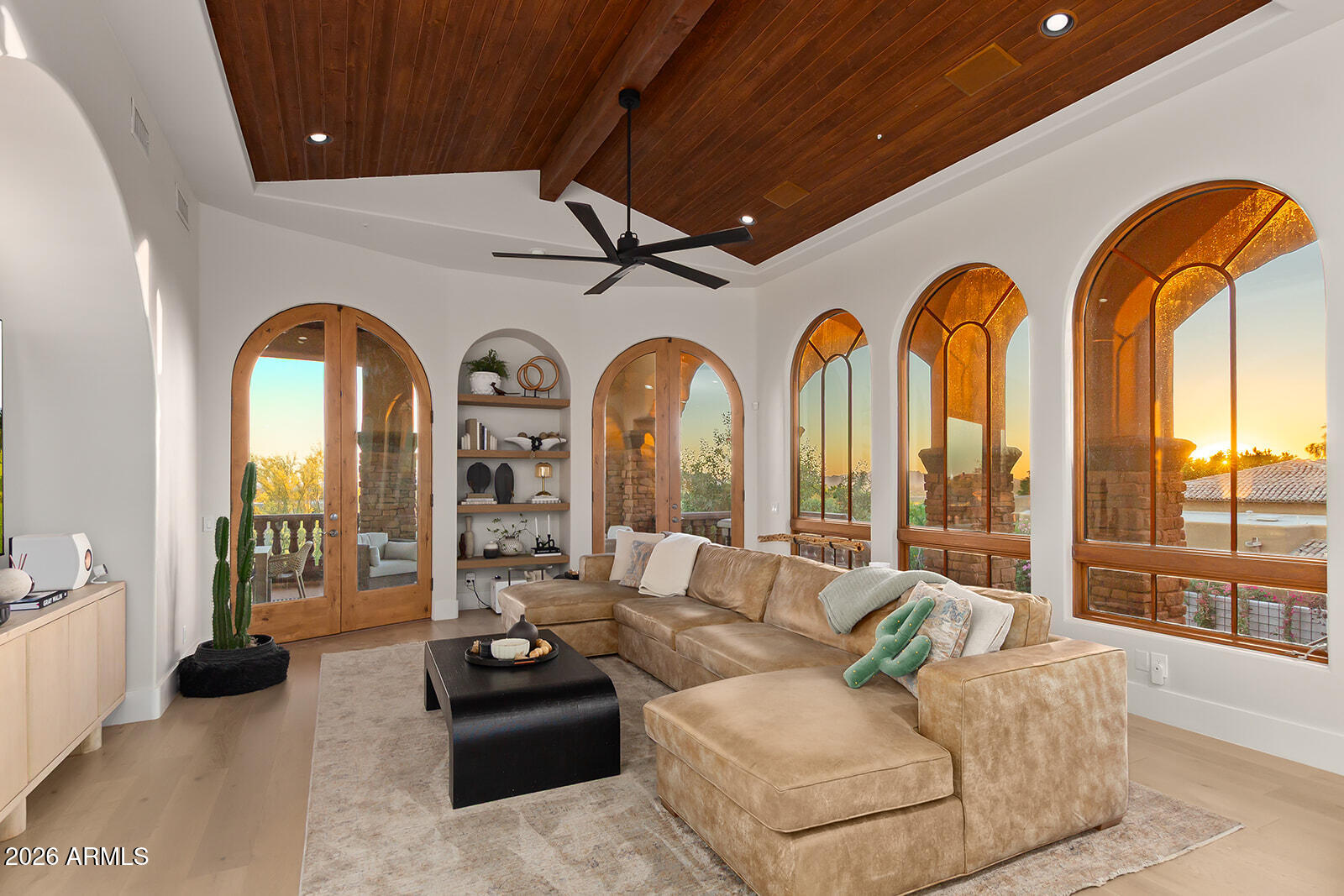 11861 East Desert Trail Road Scottsdale, AZ 85259 - Photo 15 of 63 a living room with furniture and outdoor space