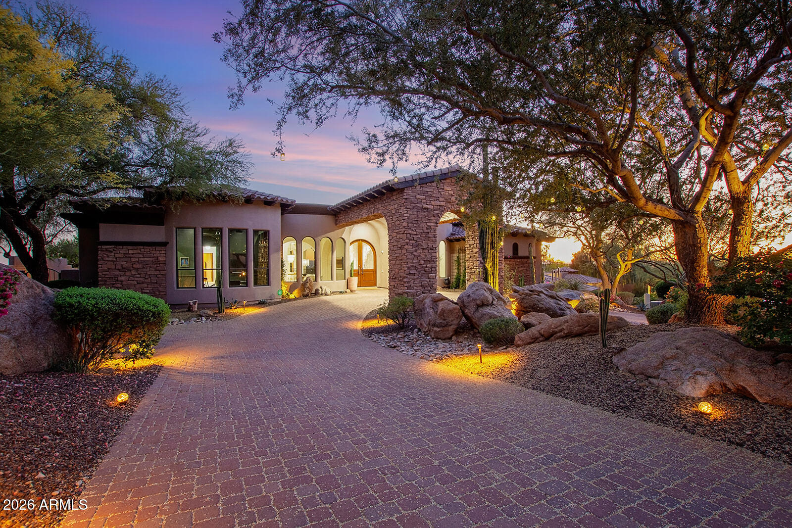 11861 East Desert Trail Road Scottsdale, AZ 85259 - Photo 2 of 63 a view of a house with swimming pool and sitting area