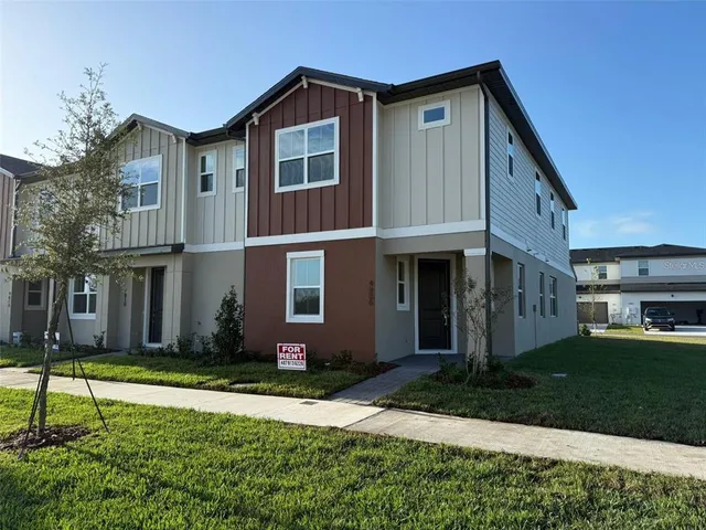 a house view with a garden space