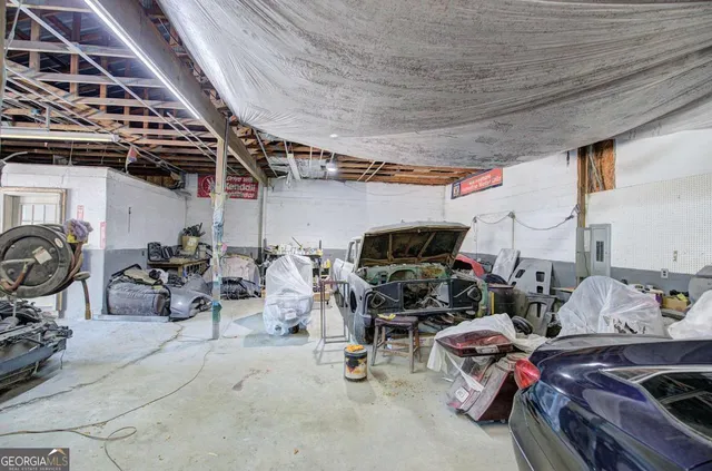 a view of storage and utility room