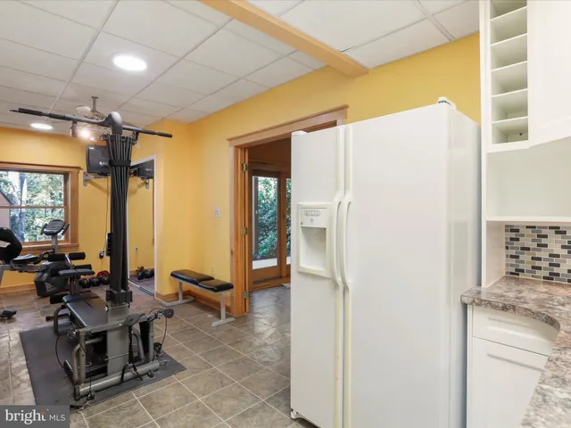 a projector room with furniture