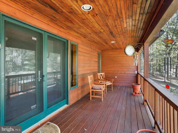 a view of a room with a porch