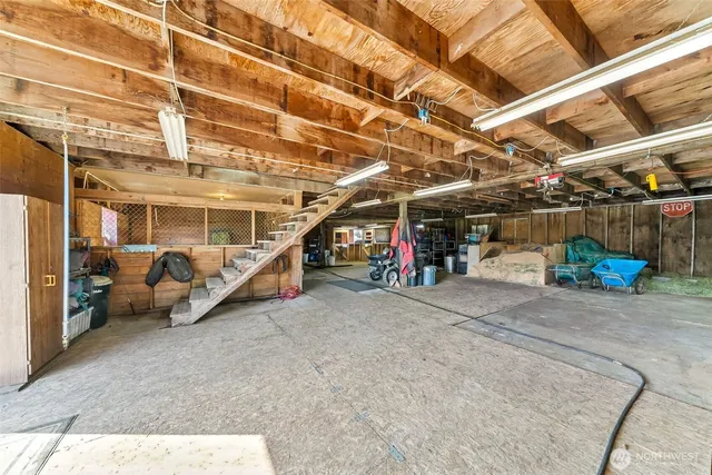 a view of a bike garage