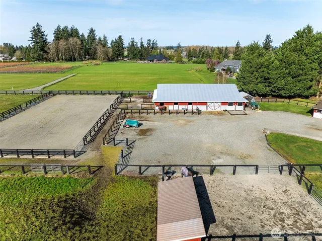 a view of an outdoor space and swimming pool
