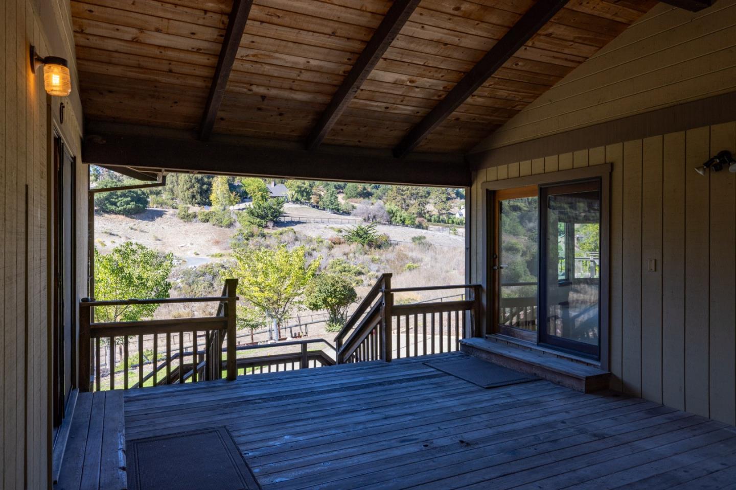 274 Corral De Tierra Road Salinas, CA 93908 - Photo 34 of 46 a view of a porch with wooden floor in front of a house