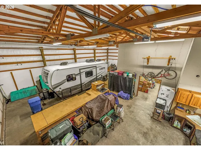 a view of a living room with furniture