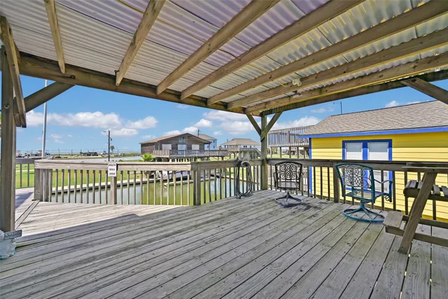 a view of a roof deck