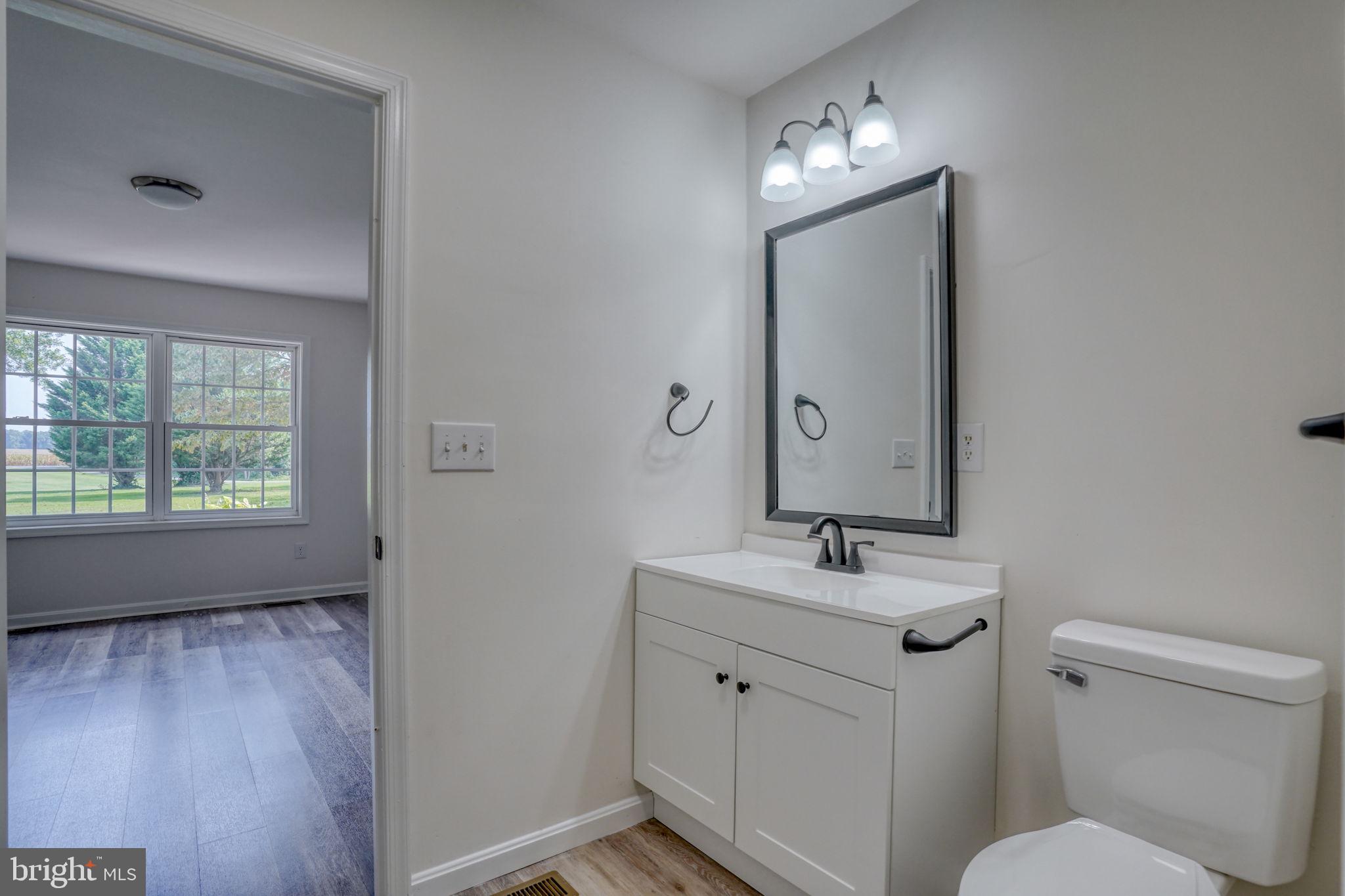23678 Willow Pond Road Denton, MD 21629 - Photo 24 of 51 a bathroom with a toilet sink and mirror