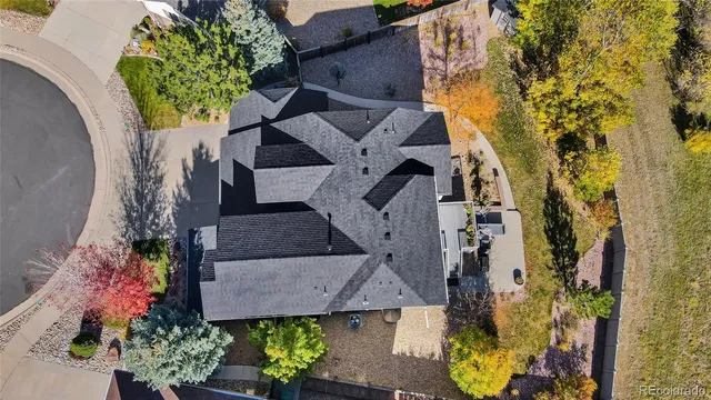 an aerial view of a city