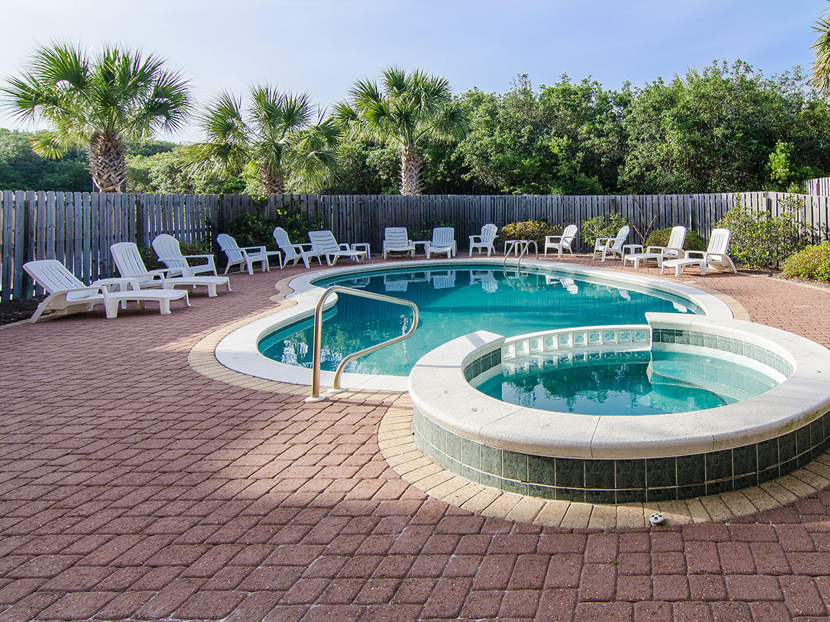 617 Blue Mountain Road Santa Rosa Beach, FL 32459 - Photo 23 of 24 a view of a swimming pool with a patio