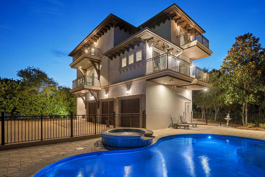 278 Savelle Drive Santa Rosa Beach, FL 32459 - Photo 154 of 157 a view of a house with pool and sitting area