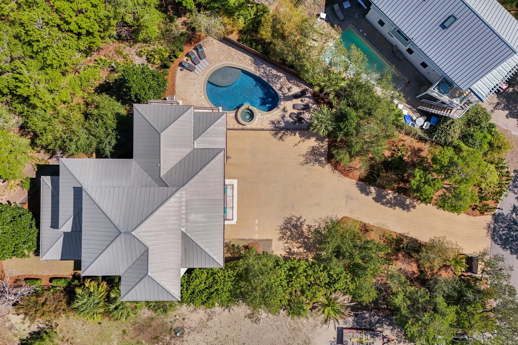 278 Savelle Drive Santa Rosa Beach, FL 32459 - Photo 10 of 157 an aerial view of a house with a yard and a garden