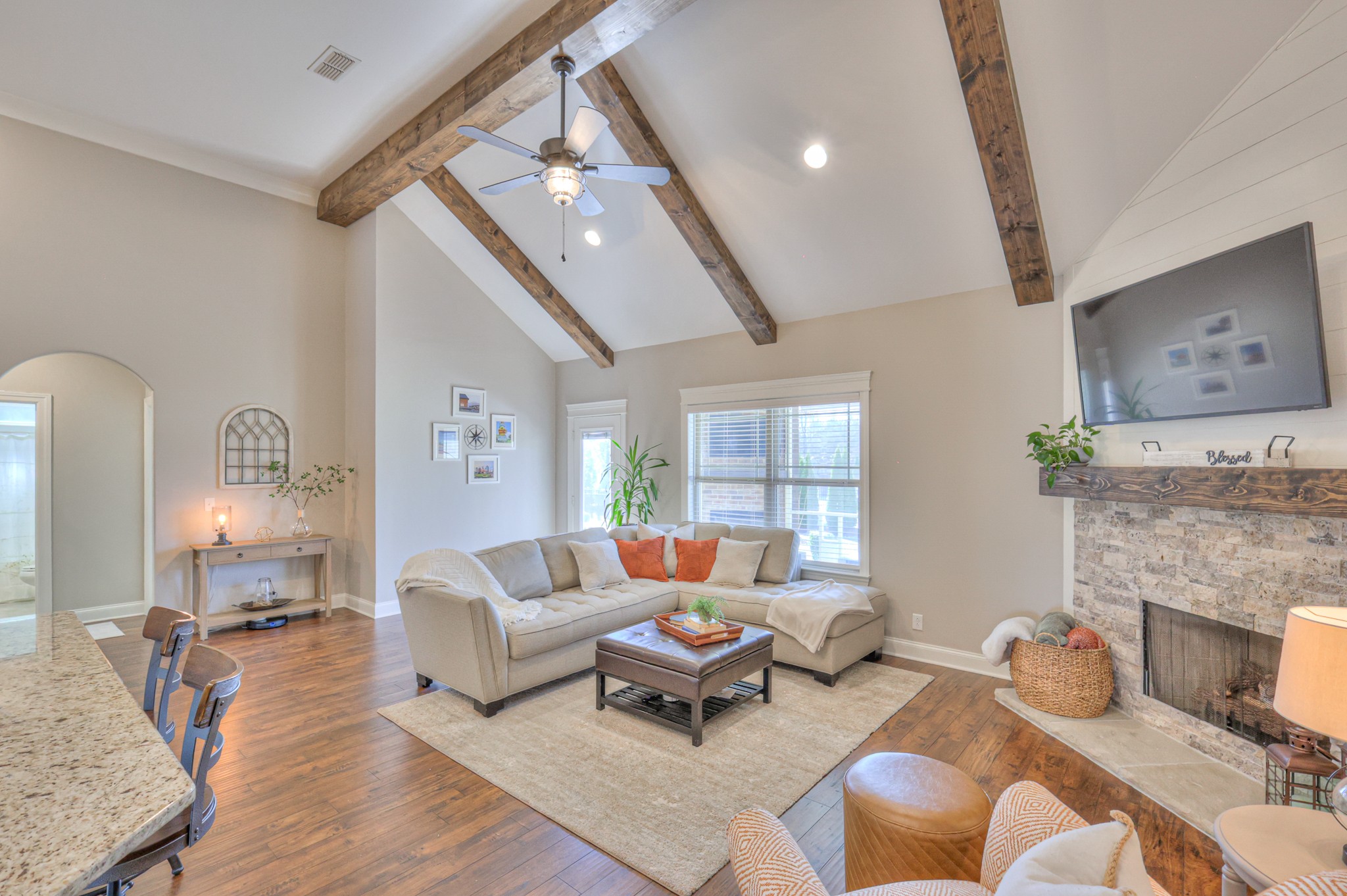 1011 Licinius Lane Murfreesboro, TN 37128 - Photo 13 of 31 a living room with furniture and a fireplace