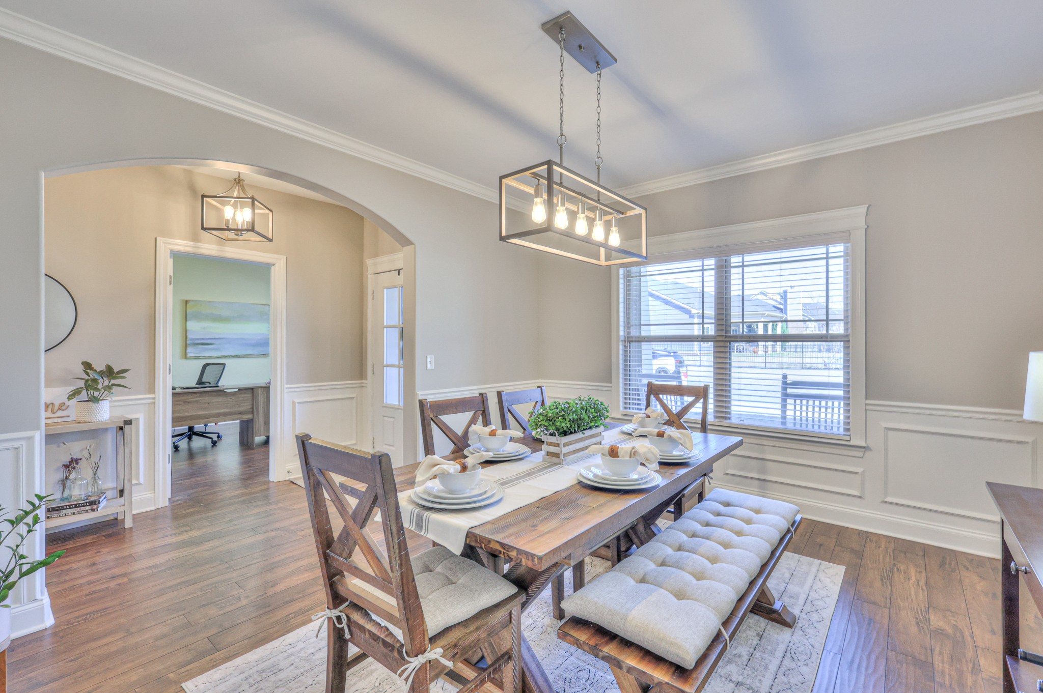 1011 Licinius Lane Murfreesboro, TN 37128 - Photo 5 of 31 a view of a dining room with furniture window and wooden floor