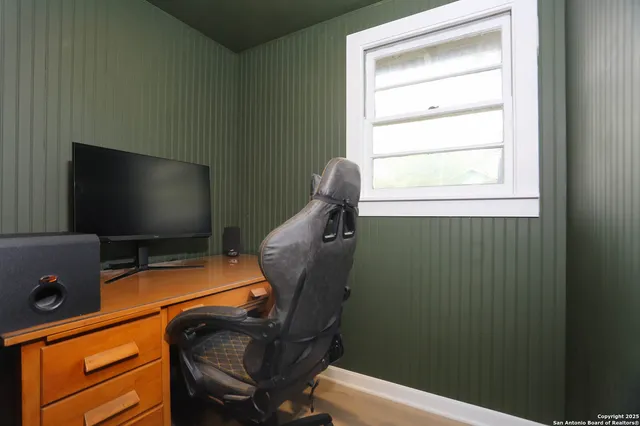 a backyard of a house