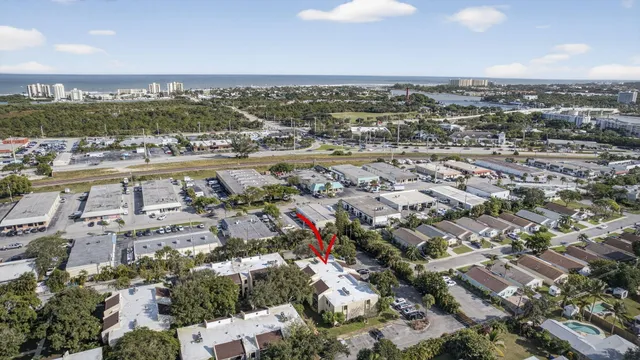 an aerial view of multiple house