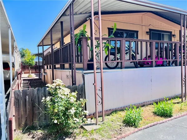 a front view of a building with street view