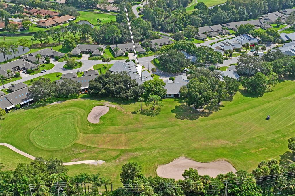 9108 Bassett Lane, Unit B New Port Richey, FL 34655 - Photo 59 of 66 a view of a golf course with a fountain