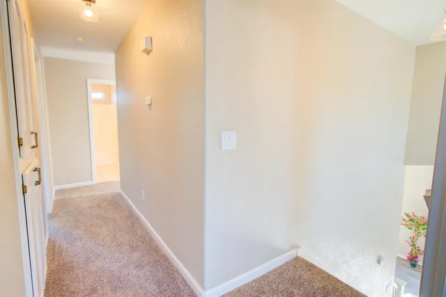 a view of a hallway with a hallway