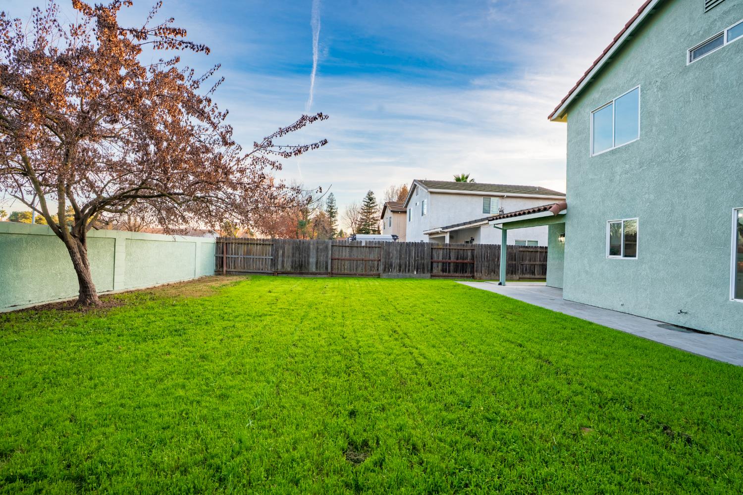3546 Paseo Verde Avenue Merced, CA 95348 - Photo 23 of 24 a view of a backyard with a garden and tree