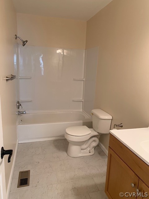 18270 Douglas Drive Capron, VA 23829 - Photo 12 of 28 a bathroom with a toilet a sink and a shower