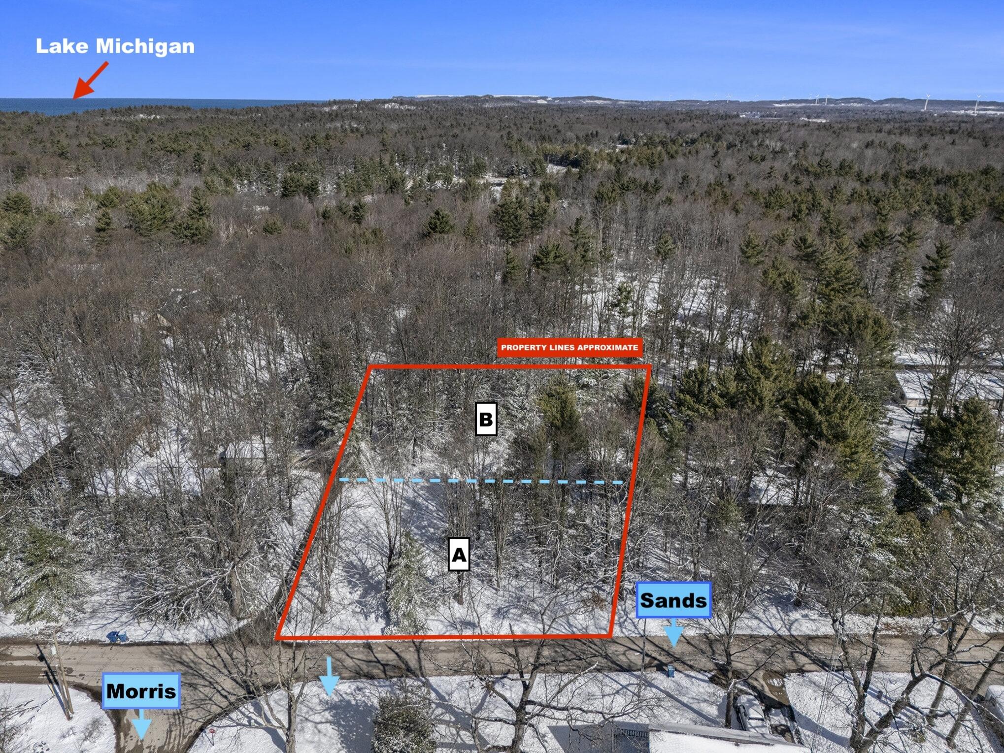 Sands Street Pentwater, MI 49449 - Photo 7 of 12 Sands Aerial 2a