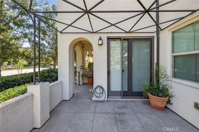 a view of a park with slide