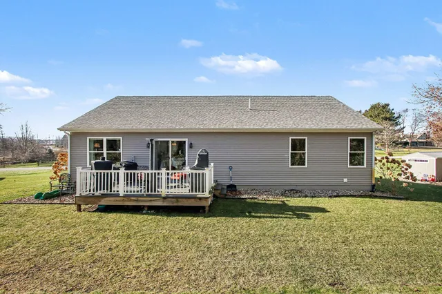 a front view of house with yard
