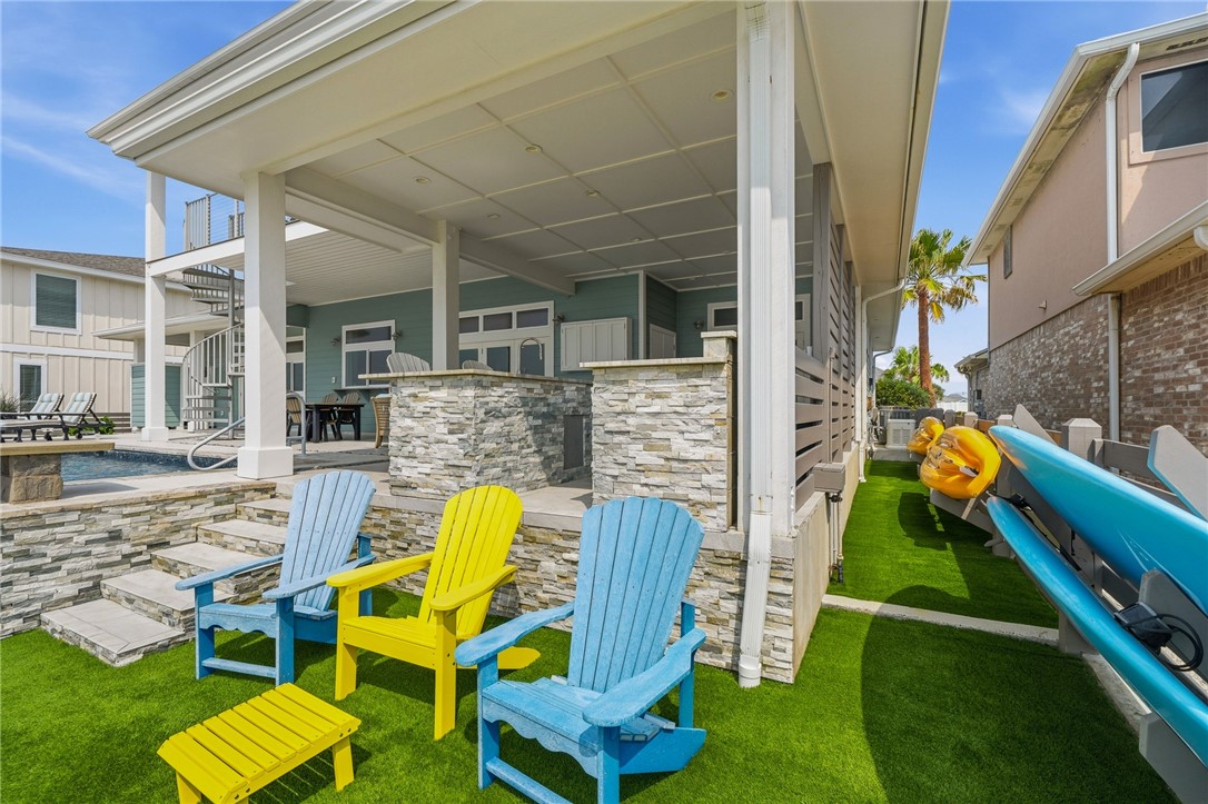 12 Sea Shell Shores Rockport, TX 78382 - Photo 34 of 40 a view of backyard with outdoor seating