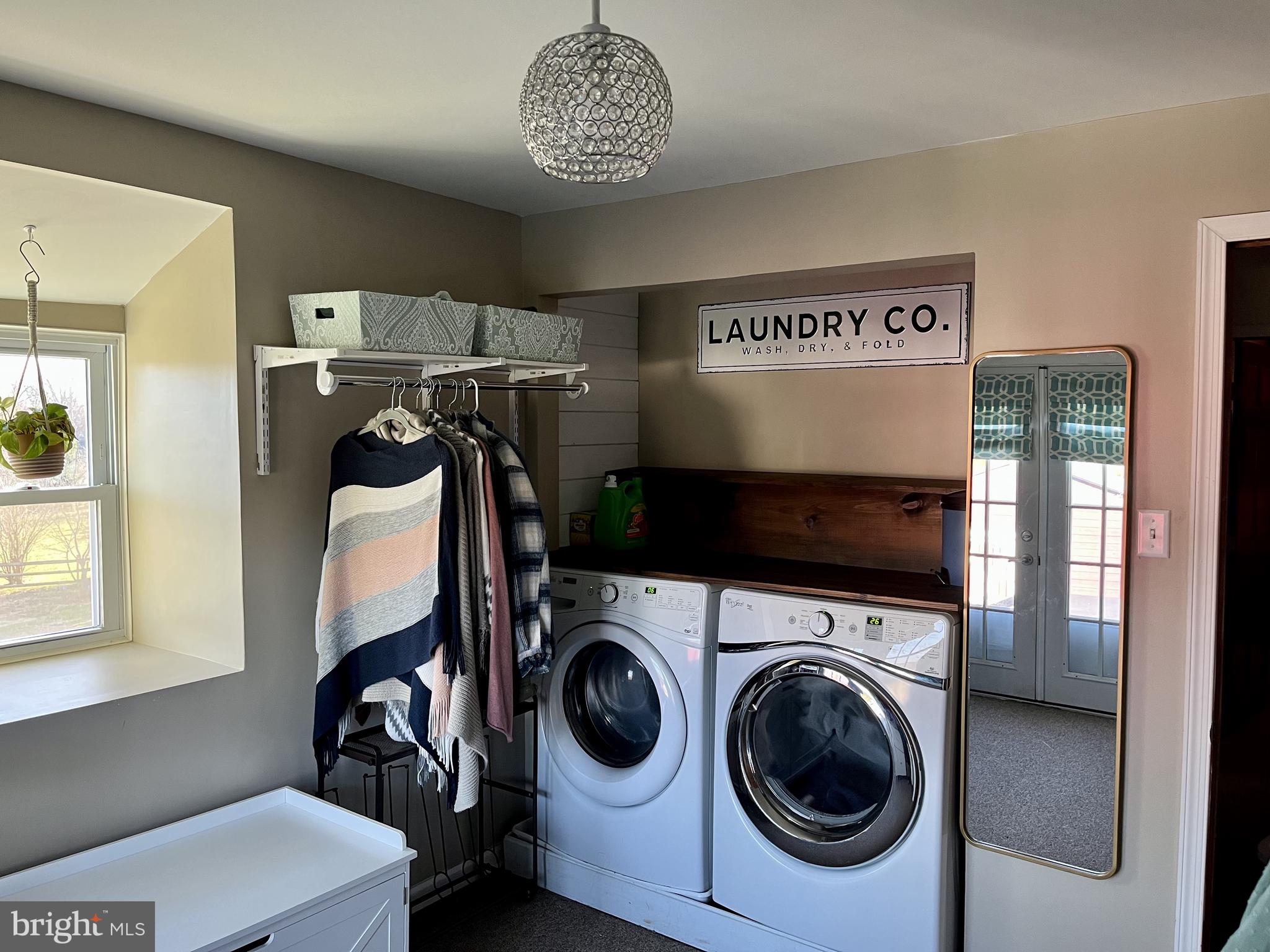 172 Morgantown Road Honey Brook, PA 19344 - Photo 16 of 29 a view of a storage & utility room with a washer dryer