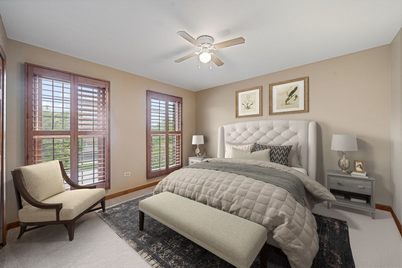 4123 Easy Circle Naperville, IL 60564 - Photo 29 of 45 a bedroom with a bed and a large window