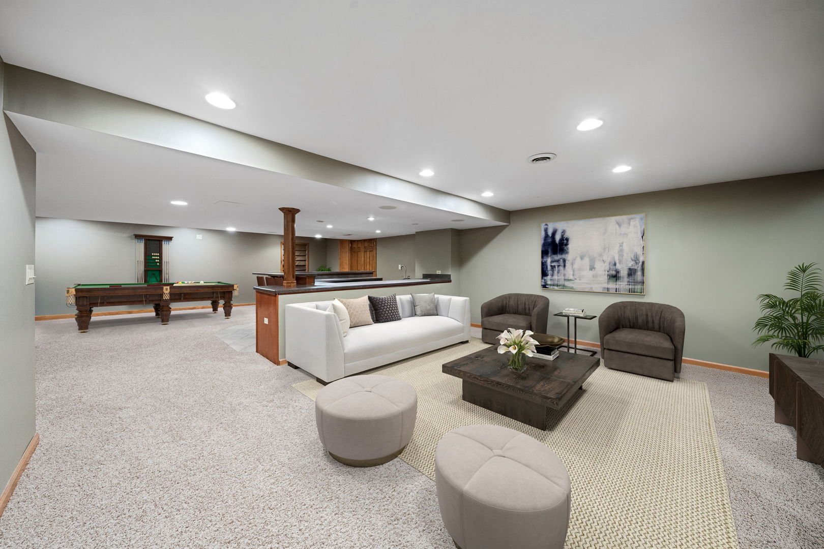 4123 Easy Circle Naperville, IL 60564 - Photo 33 of 45 a living room with furniture and a potted plant