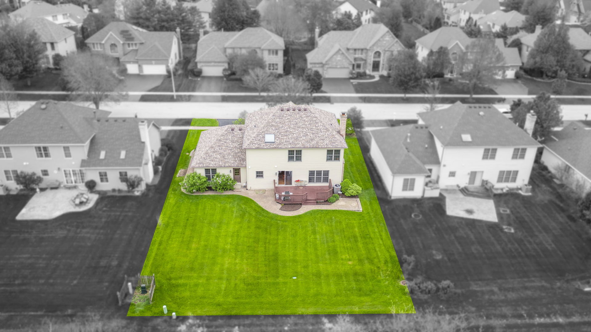 4123 Easy Circle Naperville, IL 60564 - Photo 4 of 45 an aerial view of residential houses with outdoor space and a lake view