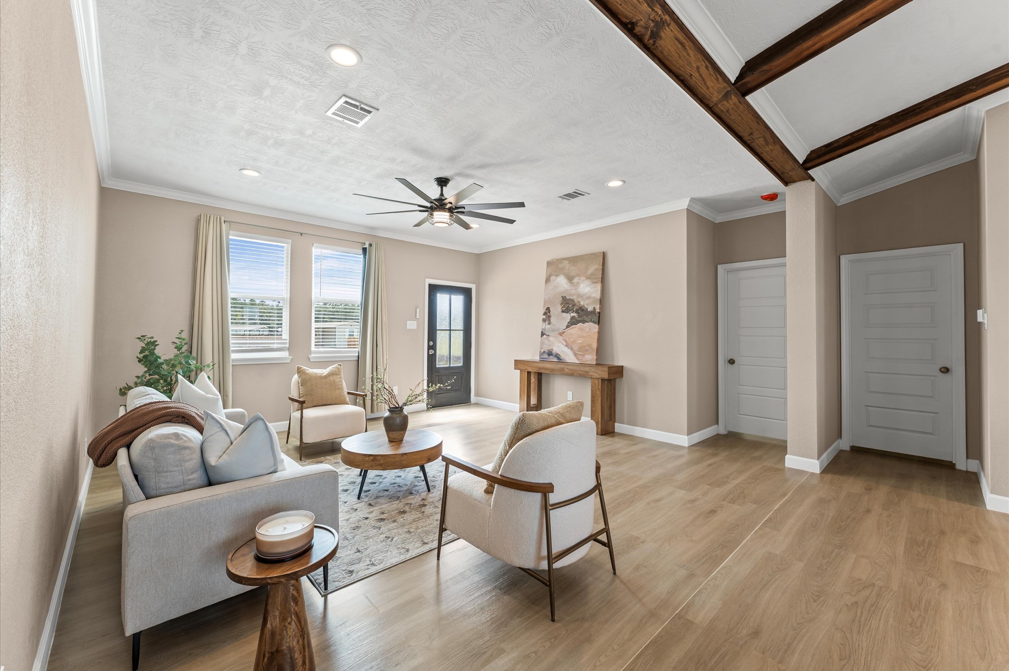 1207 Peter Pne Street Huffman, TX 77336 - Photo 8 of 30 a living room with furniture and a wooden floor