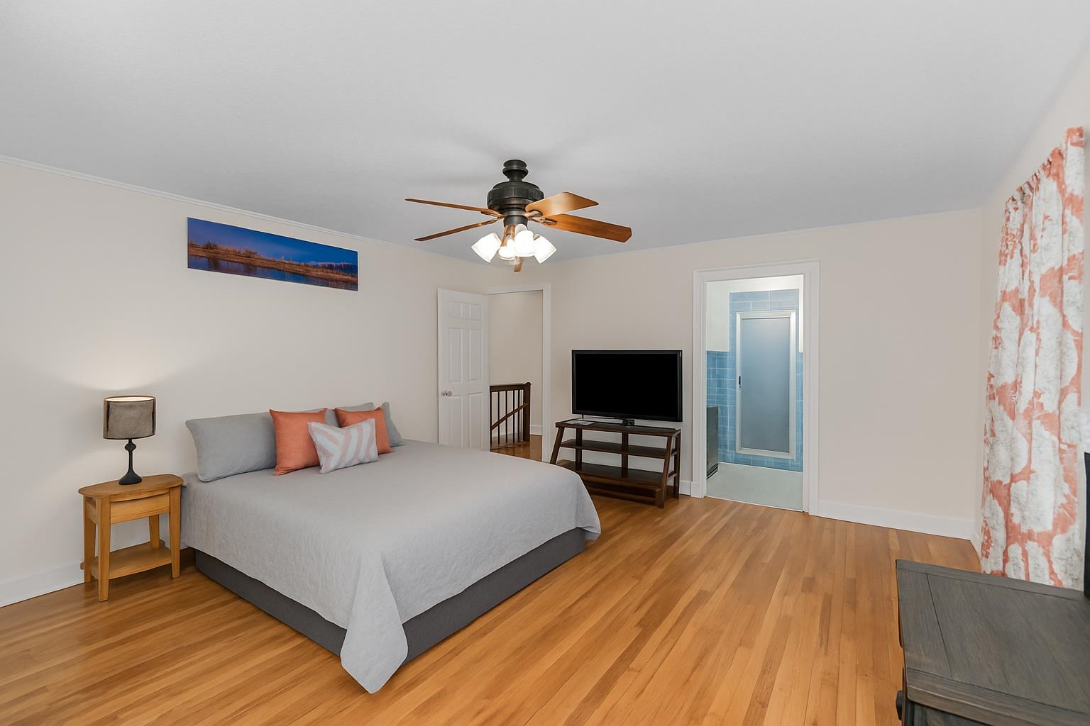 1370 Middlebrook Road Staunton, VA 24401 - Photo 37 of 73 a bedroom with a bed and a flat screen tv