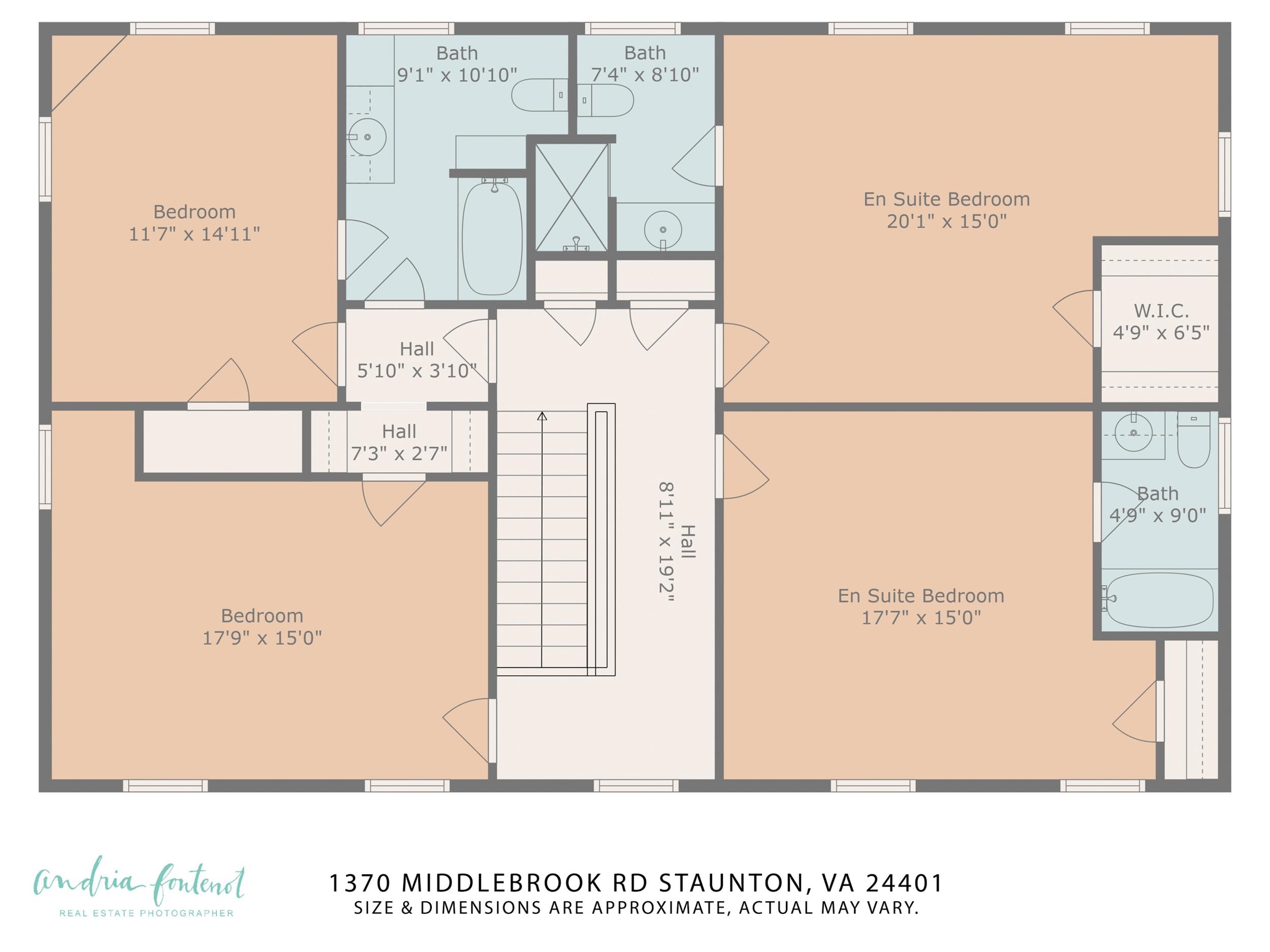 1370 Middlebrook Road Staunton, VA 24401 - Photo 73 of 73 upper level floorplan