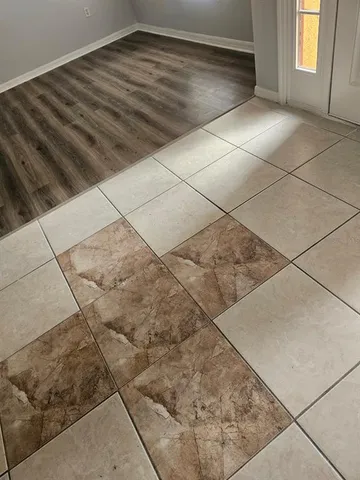 a view of wooden floor