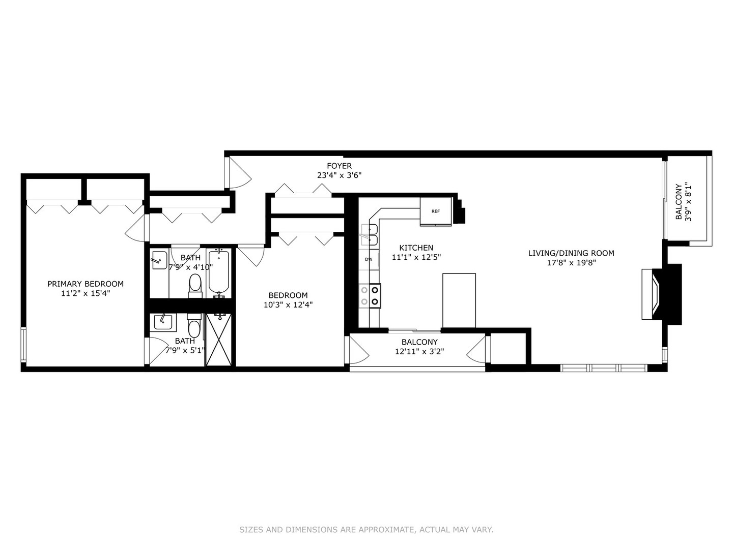 2333 North Geneva Terrace, Unit 6D Chicago, IL 60614 - Photo 15 of 15 a picture of a floor plan